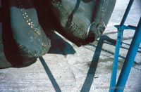 Closeup of a skirt finger